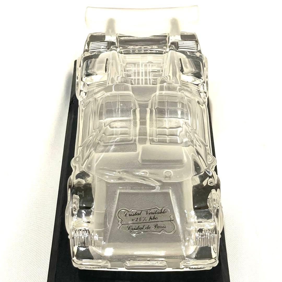 ランボルギーニ　カウンタック　クリスタル　ガラス　置物　台座付き