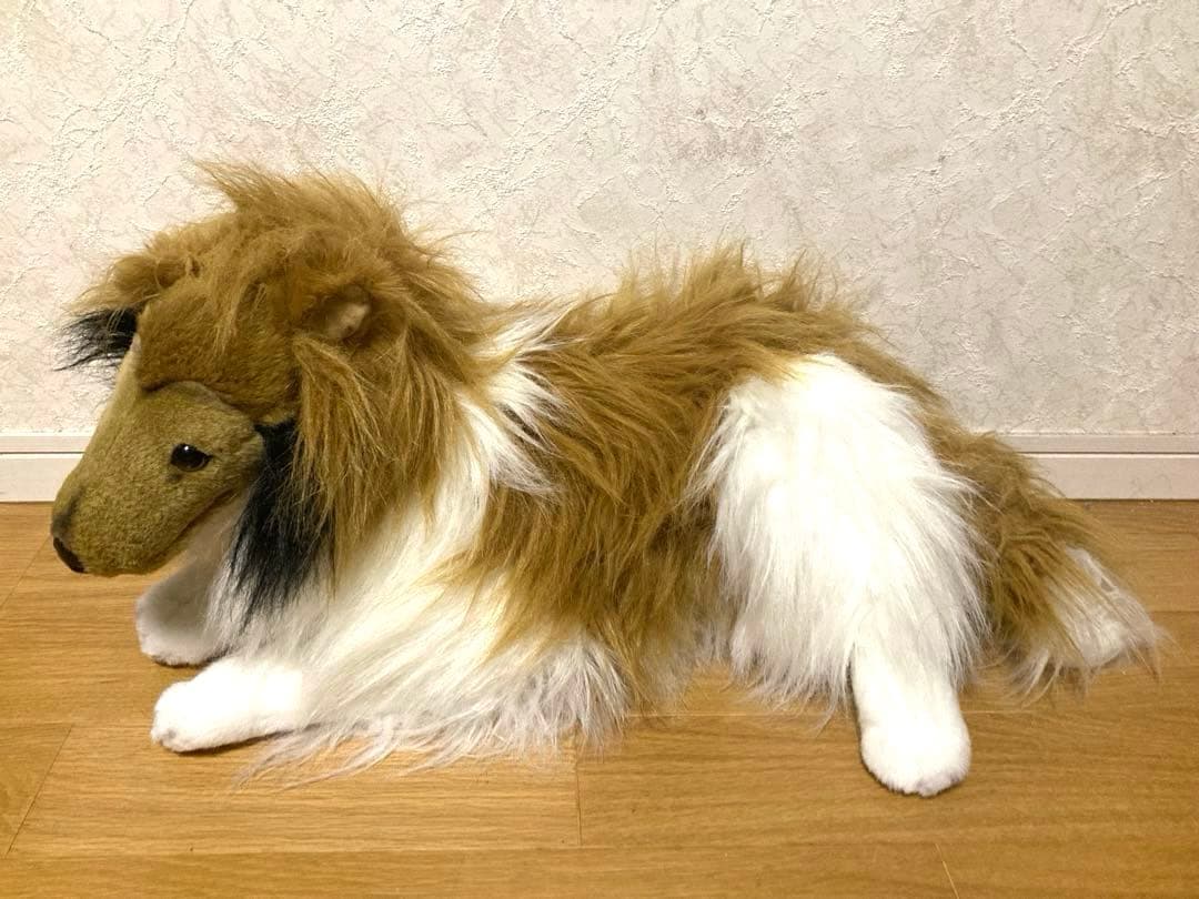 希少 90年代 ビンテージ イヌ コリー ワンちゃん ぬいぐるみ レトロ 当時物