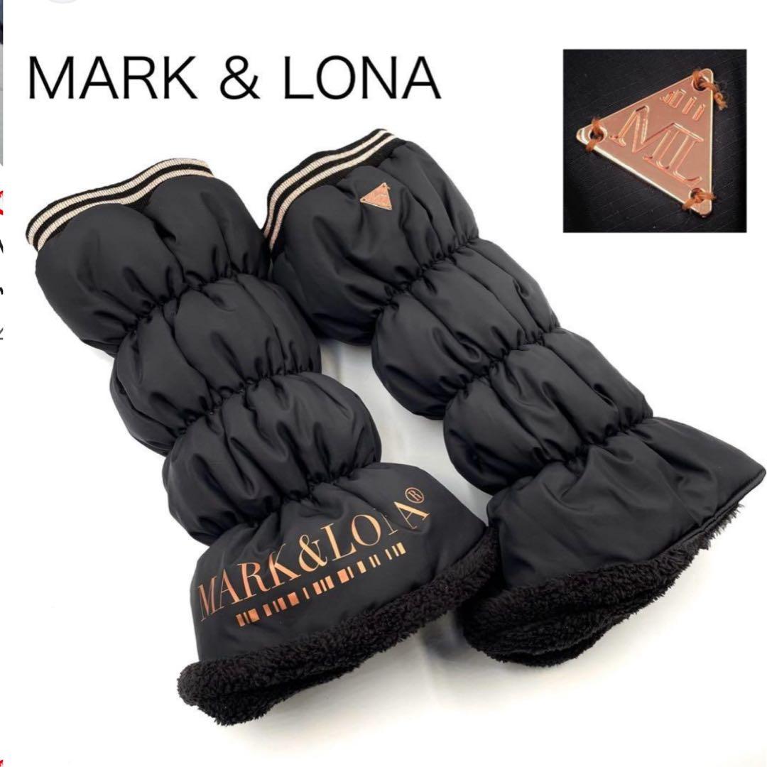MARK&LONA ブラックレッグウォーマー フリーサイズ