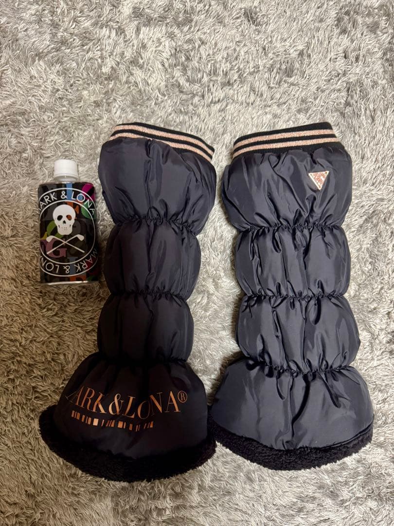 MARK&LONA ブラックレッグウォーマー フリーサイズ