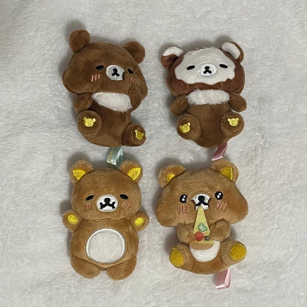 リラックマ　チャイロイコグマ　てのりぬいぐるみ　　　リラノワ　ぬいぐるみバッジ