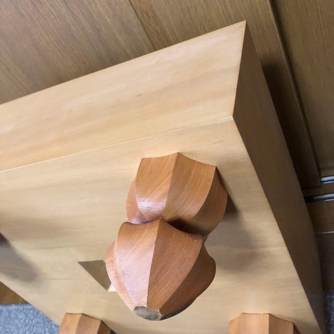 【美品】丸正謹製　御碁盤　囲碁　碁盤　へそ有り　脚付き