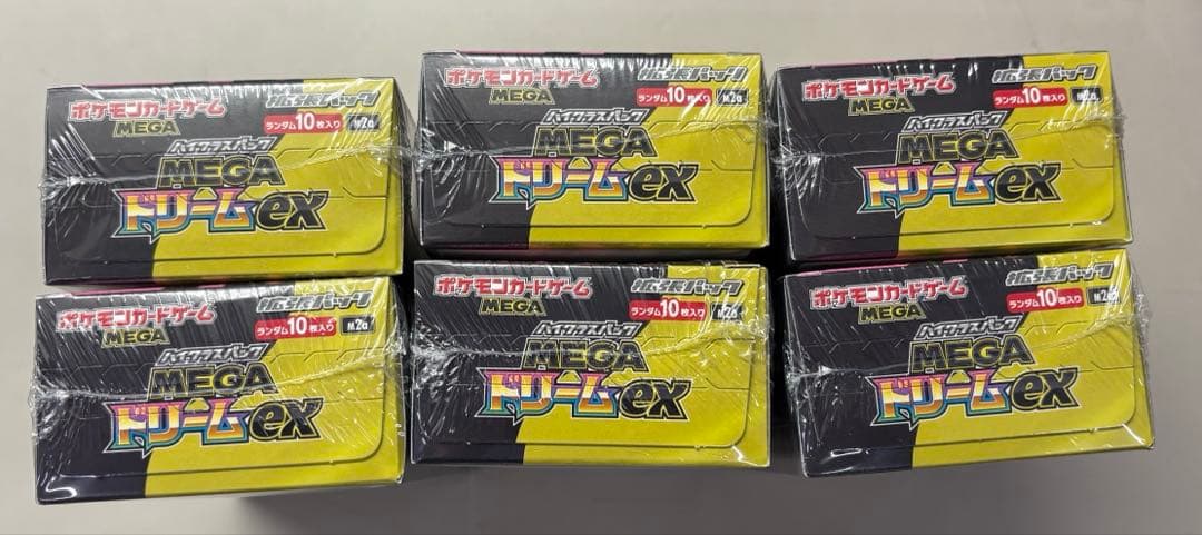 ポケモンカード MEGA ドリームEX 未開封シュリンク付き6BOX