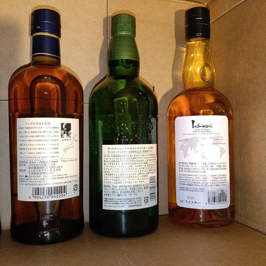 ニッカウヰスキー シングルモルト 5本セット