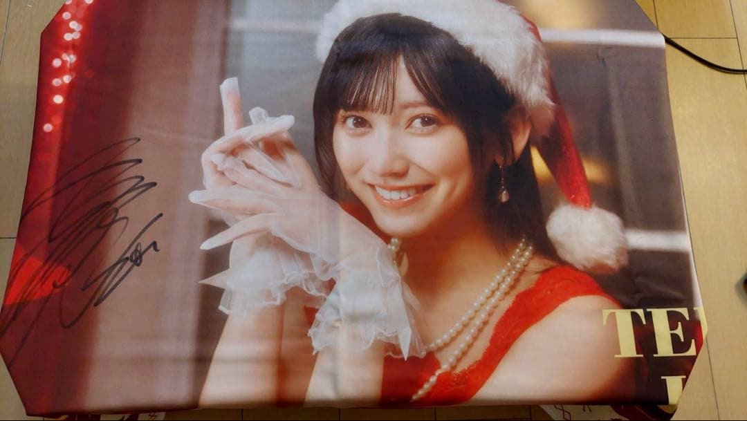 【池田瑛紗】乃木フェス 直筆サイン入り オリジナルフード付クリスマスタオル