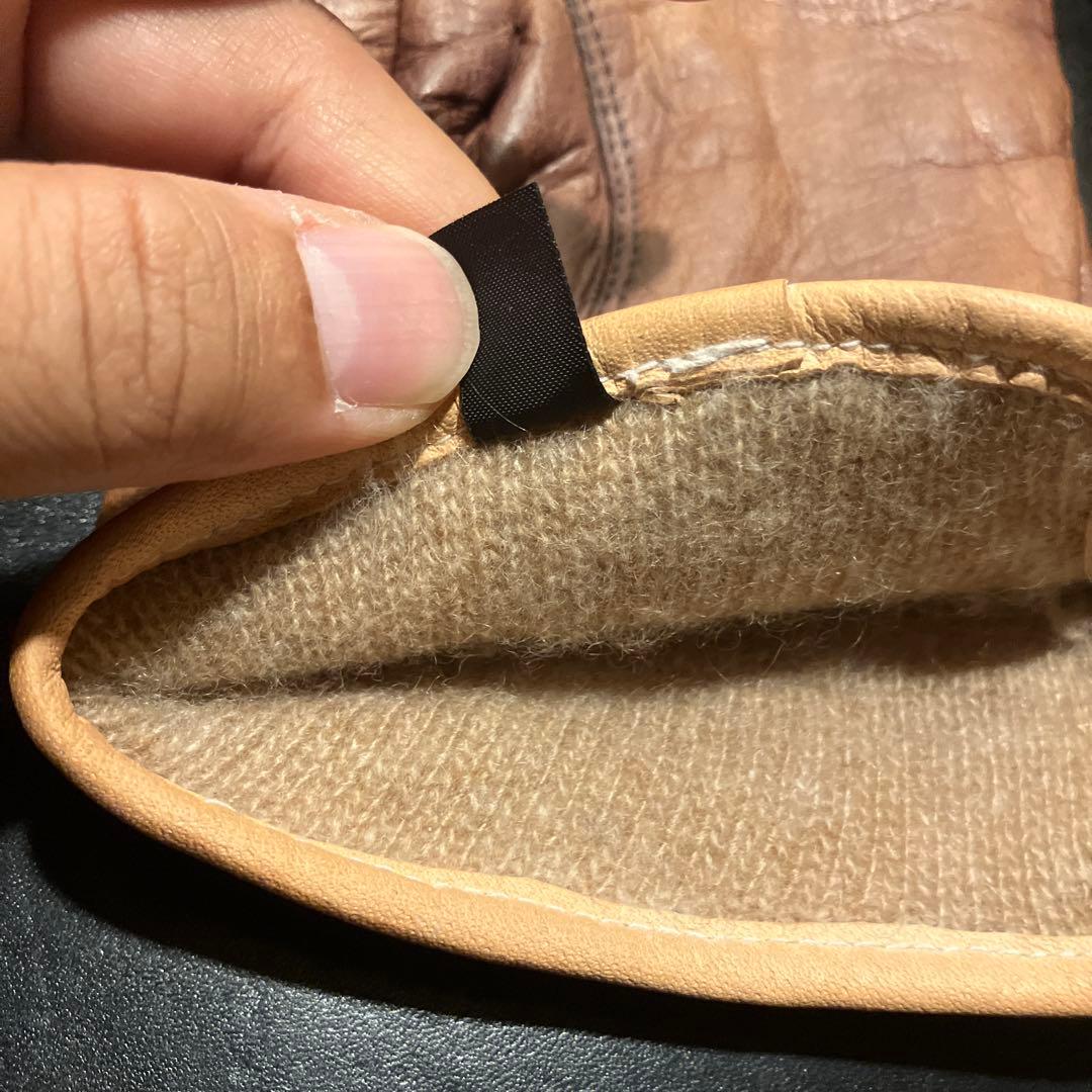 G*8様 moto/motor/レザーグローブ/カシミア