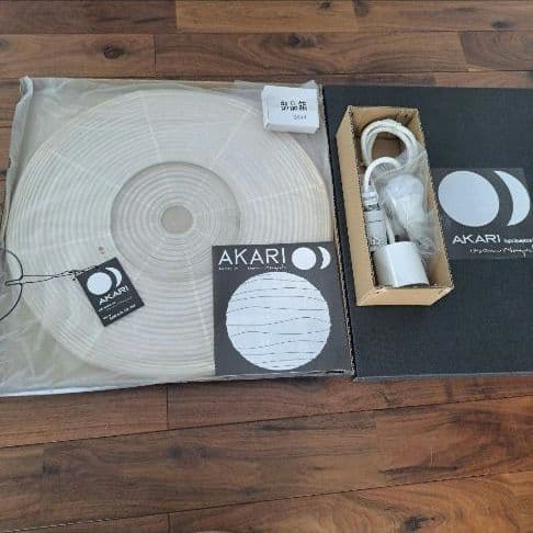 正規品　未使用　イサムノグチ　akari 26A　専用コード、電球付　100cm