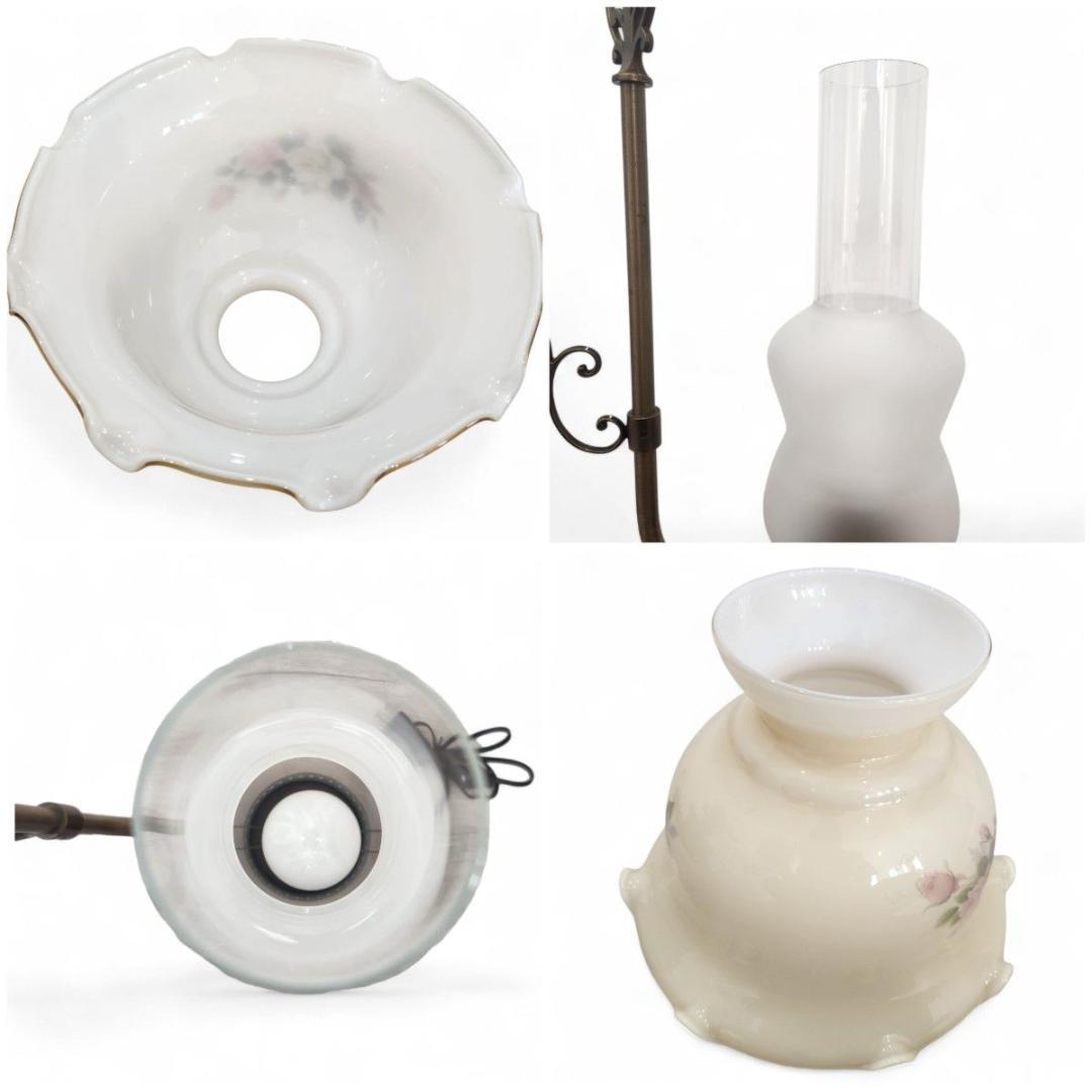 美品 vintage Made in Italy 卓上ランプ 薔薇 小物入れ付き