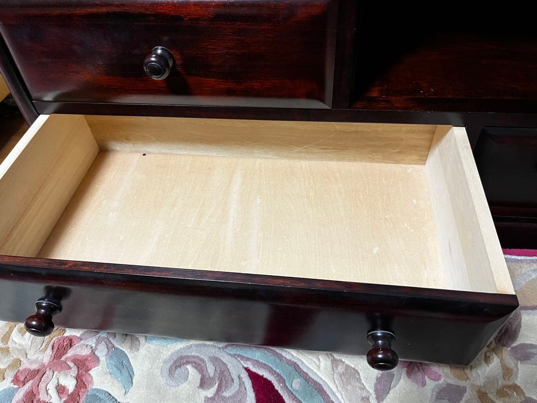 民藝家具　天然木　カバ無垢材　サイドボード　北の匠　MUKU工房　山室家具製作所