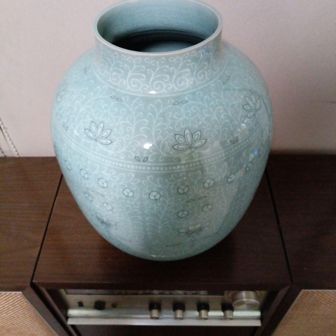 韓国陶芸青磁大壺