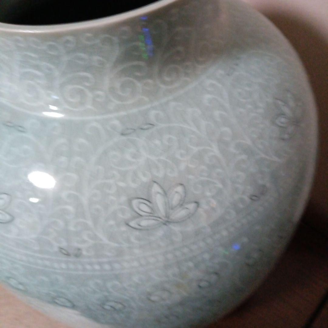 韓国陶芸青磁大壺