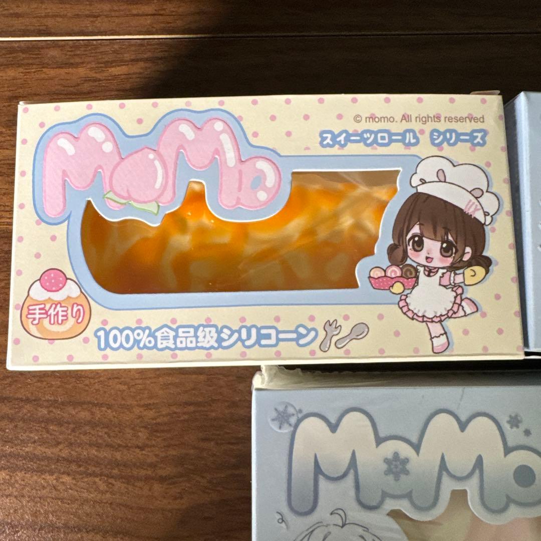 な*ー様 バラ売り❌ momo スクイーズ チーズスライス ロールケーキ チョコ