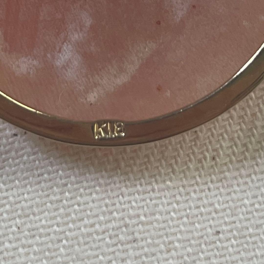 カメオ　ブローチ　k18