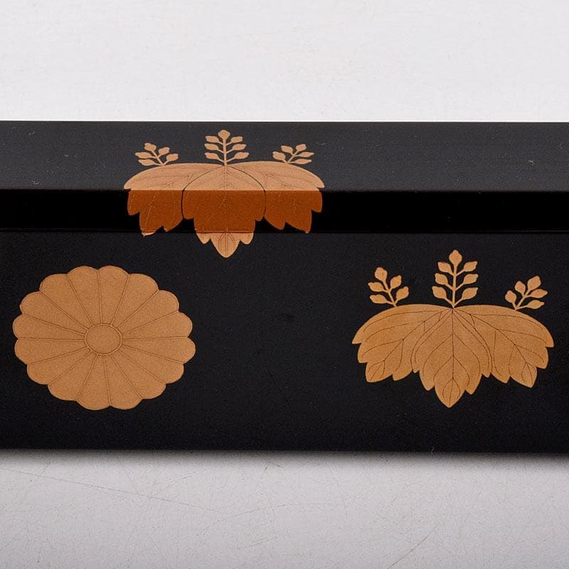 茶道具　加賀蒔絵師　細川司光作　高台寺蒔絵　炉縁　共箱　V　8427A