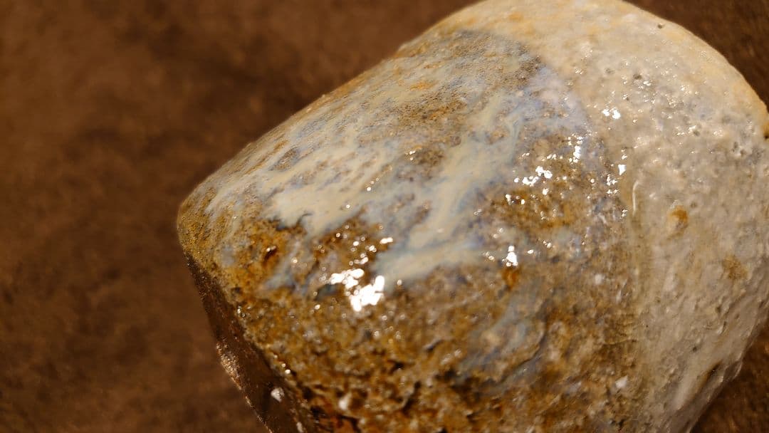 古越前　越前焼　灰釉　窯焼　登窯　ぐい呑み　湯呑み　１客