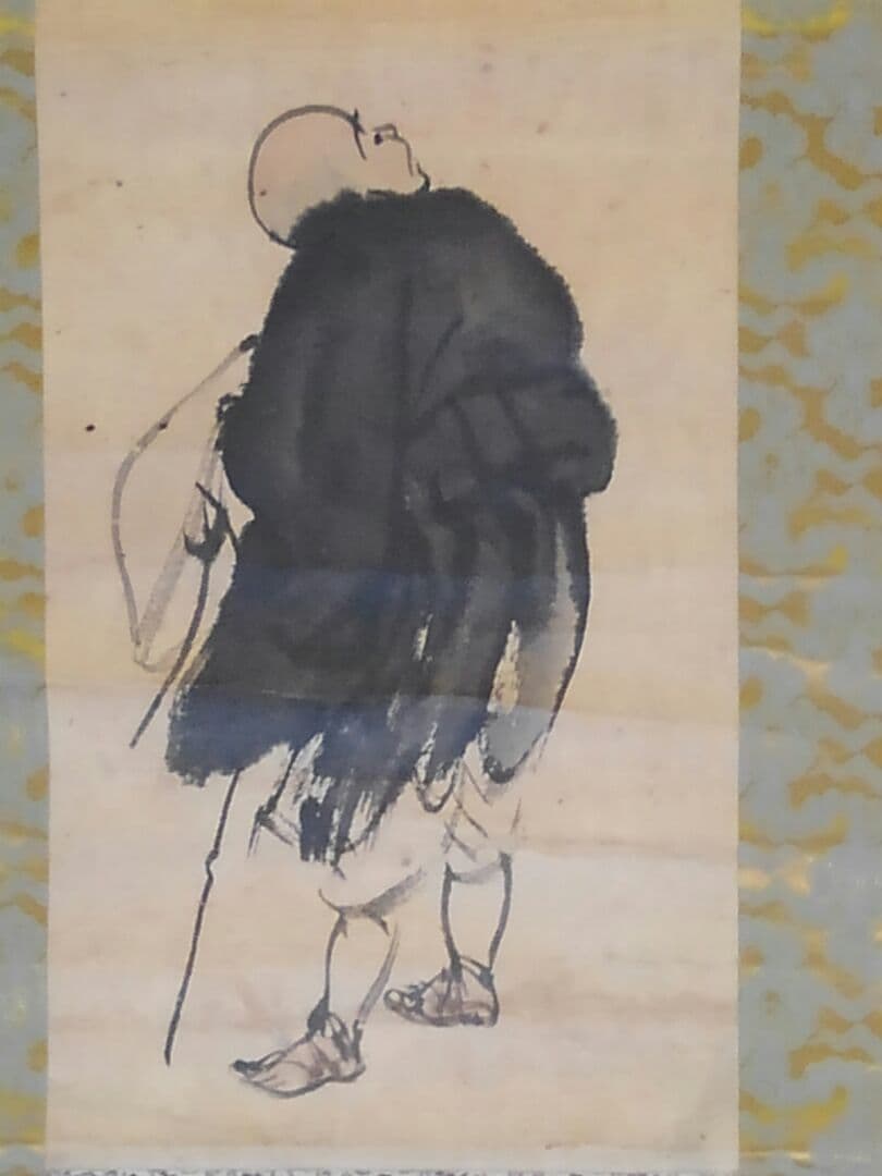 ♥【模写】一茶　古画　掛軸　掛け軸