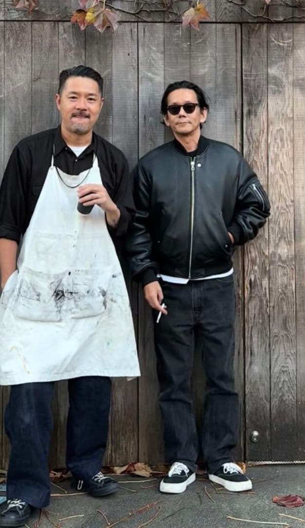 STUSSY LEATHER BUILT BOMBER Lレザージャケット