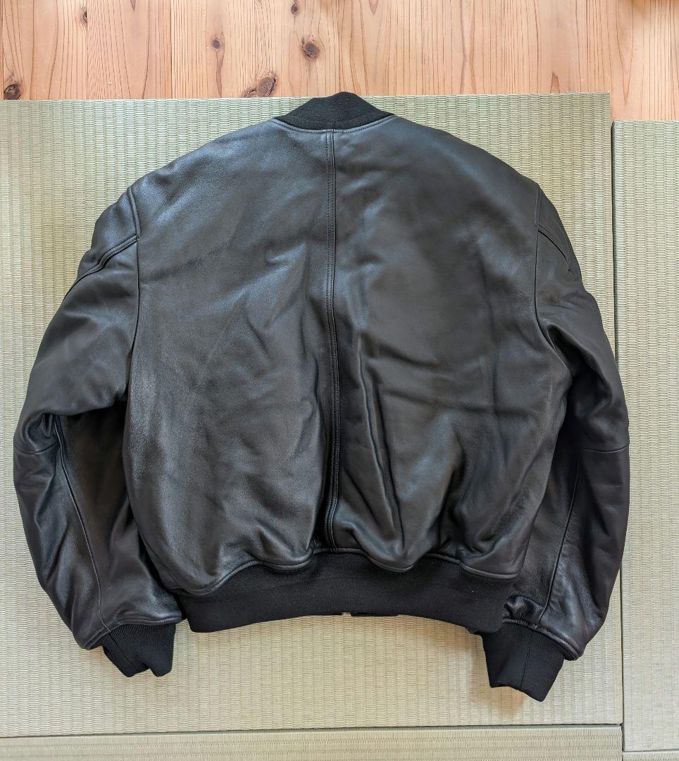 STUSSY LEATHER BUILT BOMBER Lレザージャケット