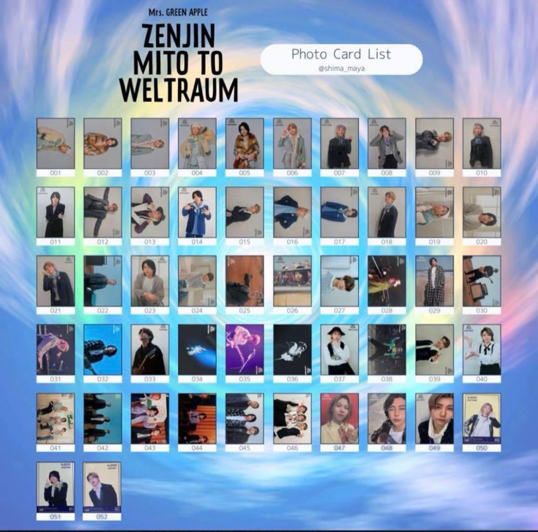 Mrs. GREEN APPLE ミセス フォトカ