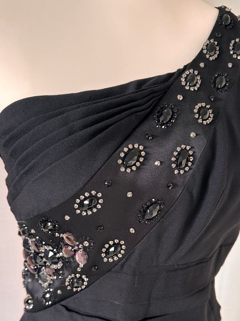 DIOR ワンショルダー ドレス ブラック 36