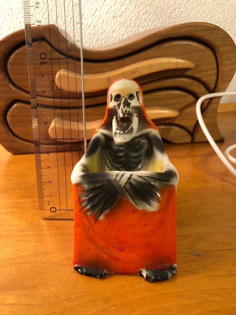 ビンテージ50s Japan スカル　髑髏　骸骨　死神　ミッドセンチュリー