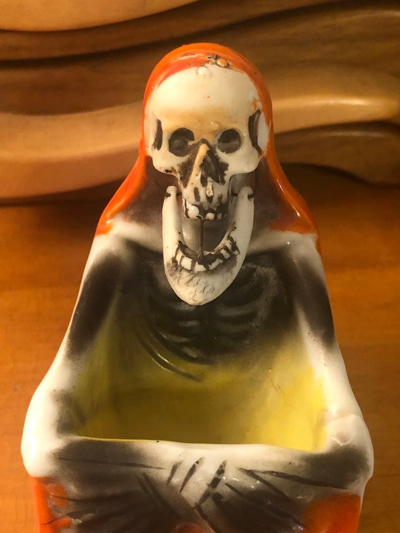 ビンテージ50s Japan スカル　髑髏　骸骨　死神　ミッドセンチュリー