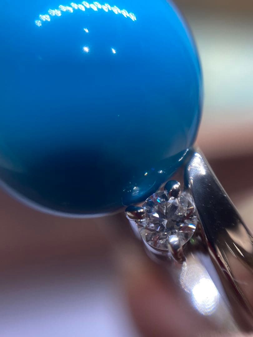 【新品未使用】PT900 天然トルコ石　リング