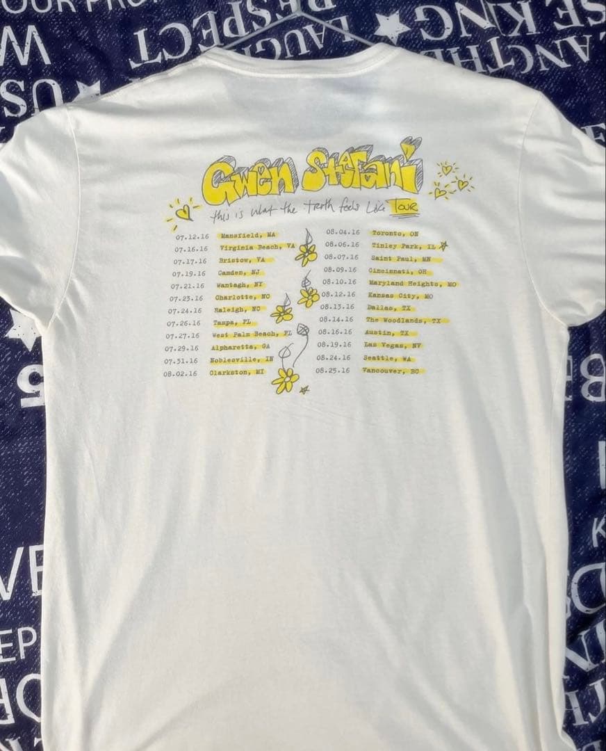 2016 Gwen Stefani ツアーTシャツ ホワイト
