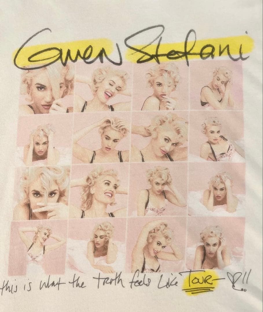 2016 Gwen Stefani ツアーTシャツ ホワイト