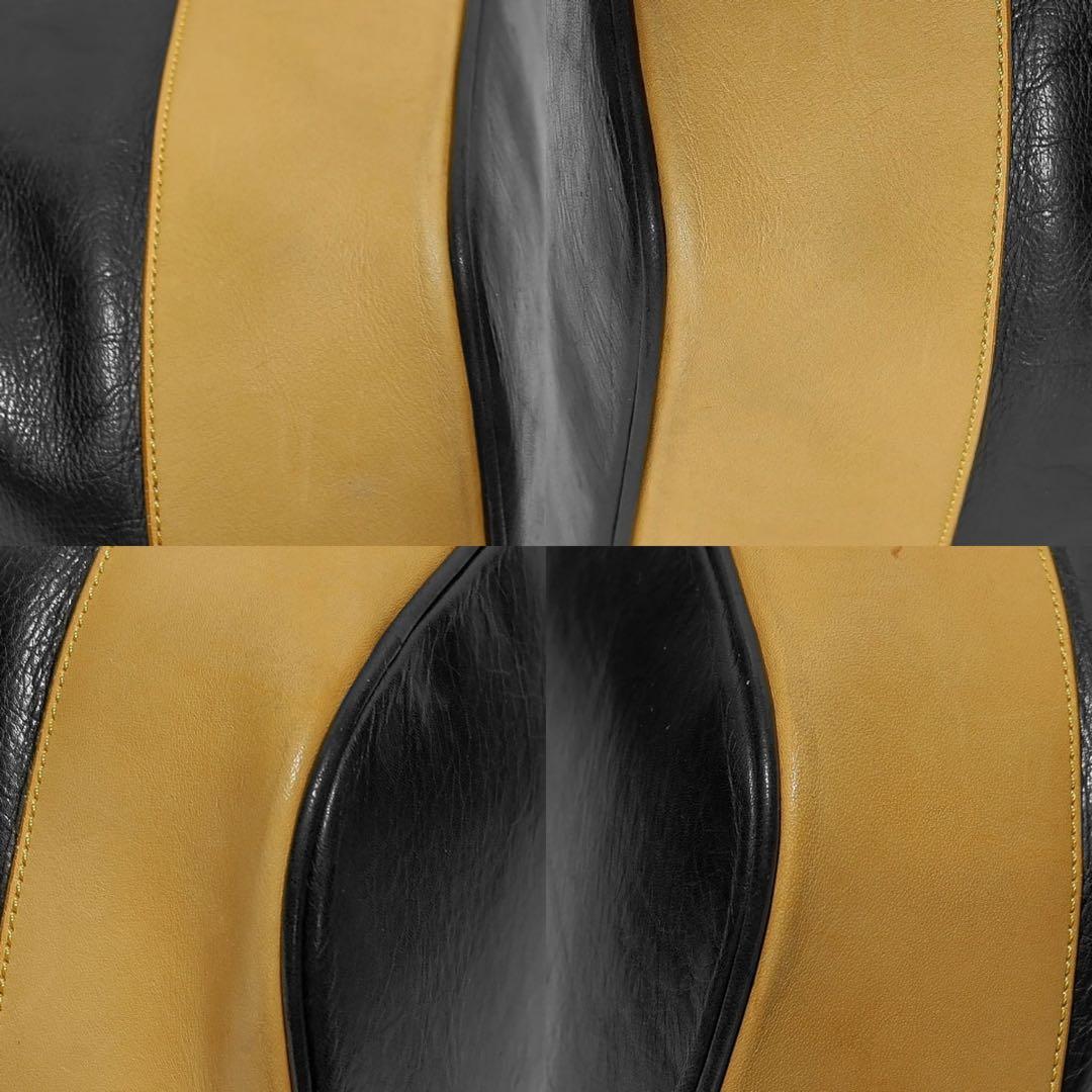 美品★KITAMURA★2wayハンドバッグ★ショルダーバッグ★黒★メタルロック