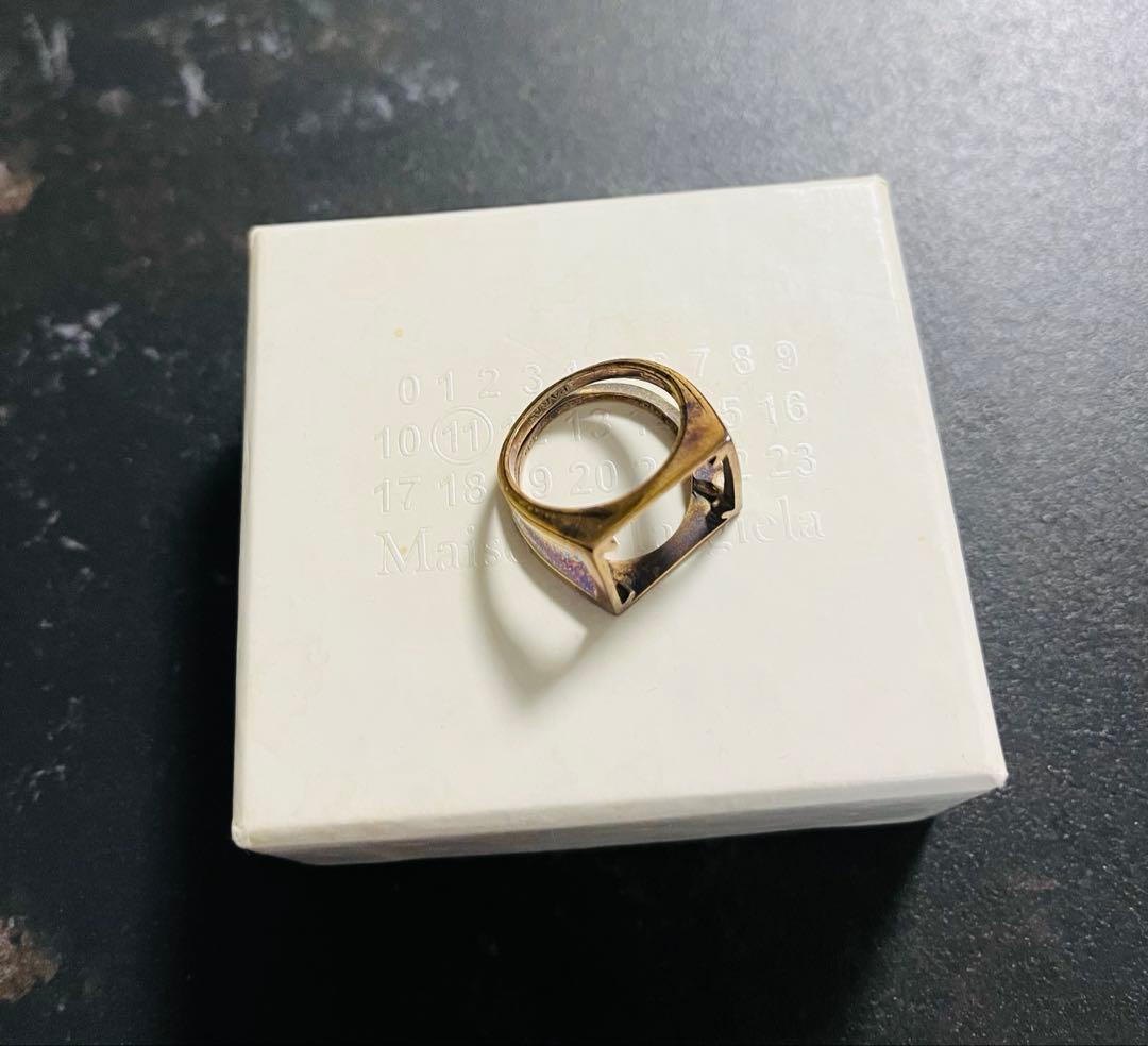 メゾン マルジェラ 4ステッチ リング シルバー製 指輪