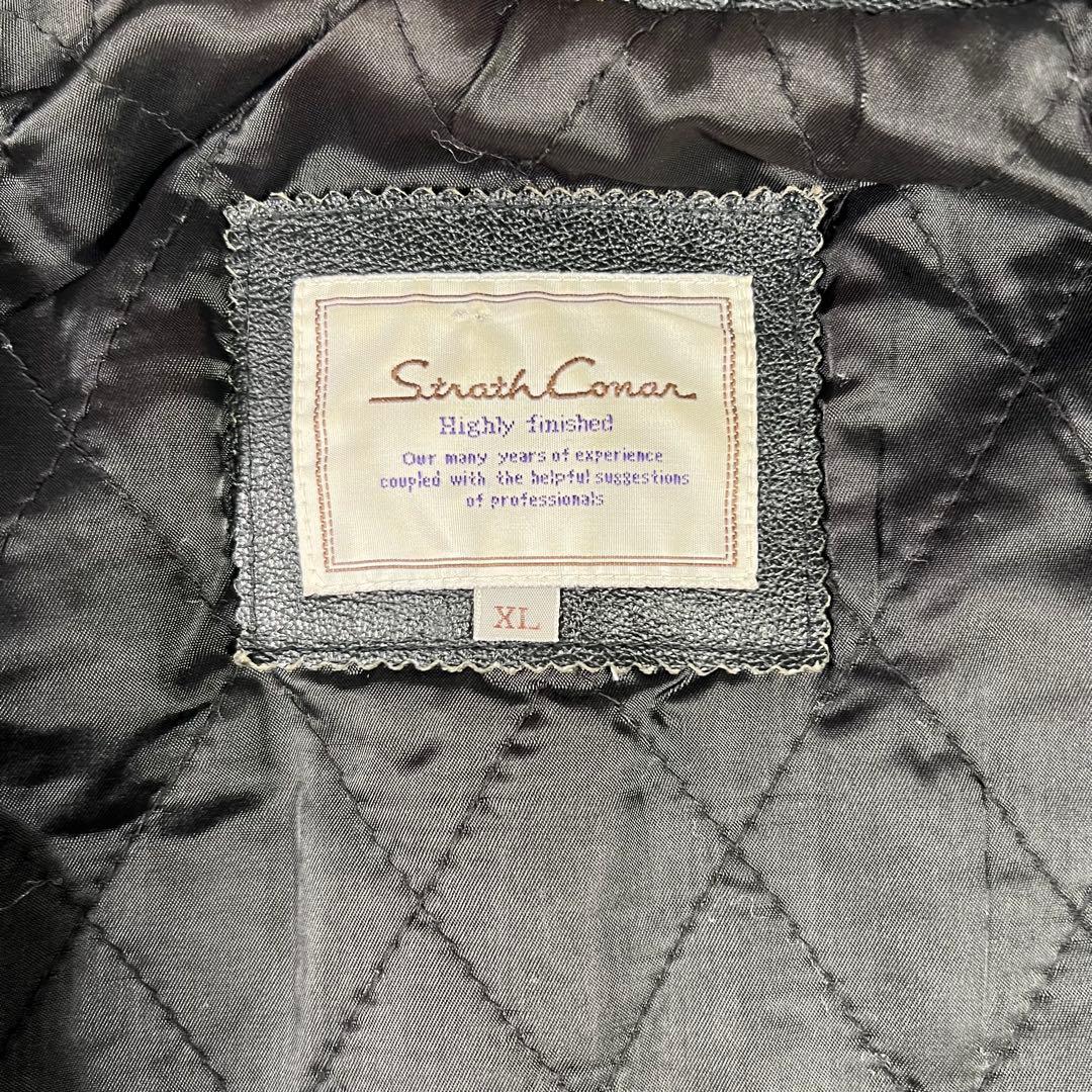STRATH CONAR シングルライダースジャケット レザー 牛革 XL