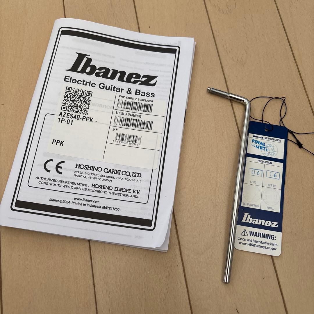 Ibanez azes40 ppk アイバニーズ az エレキギター ピンク