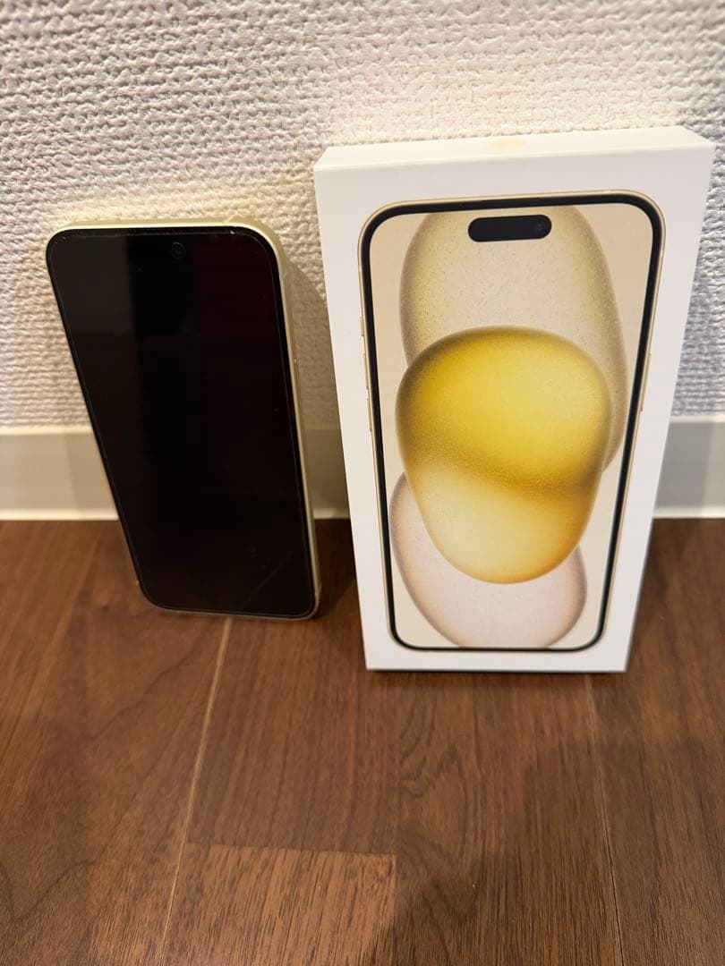 iPhone 15 Plus イエロー256GB バッテリー100% 4ヶ月使用
