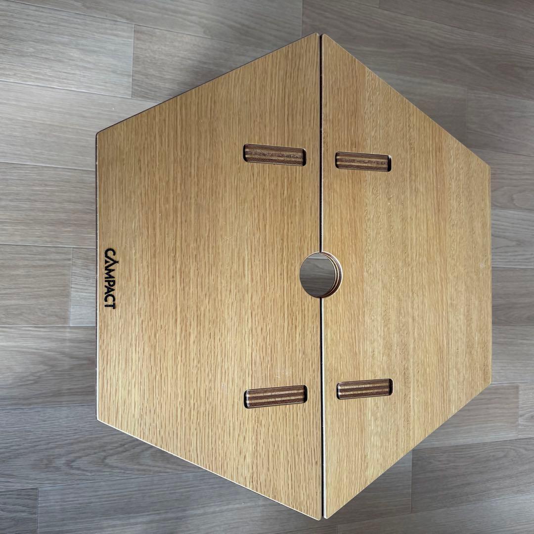 CAMPACT リバーシブルヘキサテーブル　センターテーブル付き