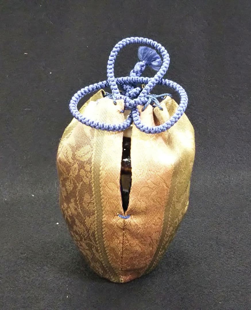 茶道具 茶入 肩付 肩衝 仕服 一重蔓牡丹唐草 西陣織 名物裂 新品