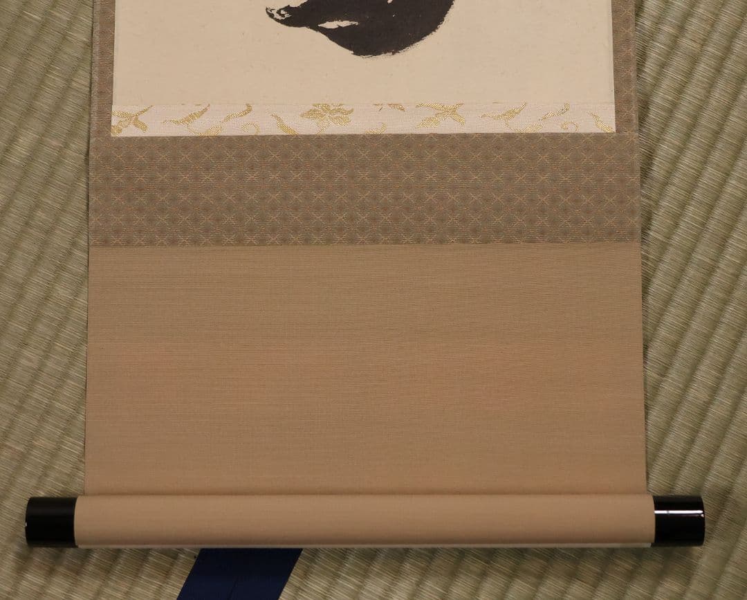 【真作】慈眼寺 澤梁堂 一行書「春入千林処々鶯」紙本 掛軸 茶掛 MA979