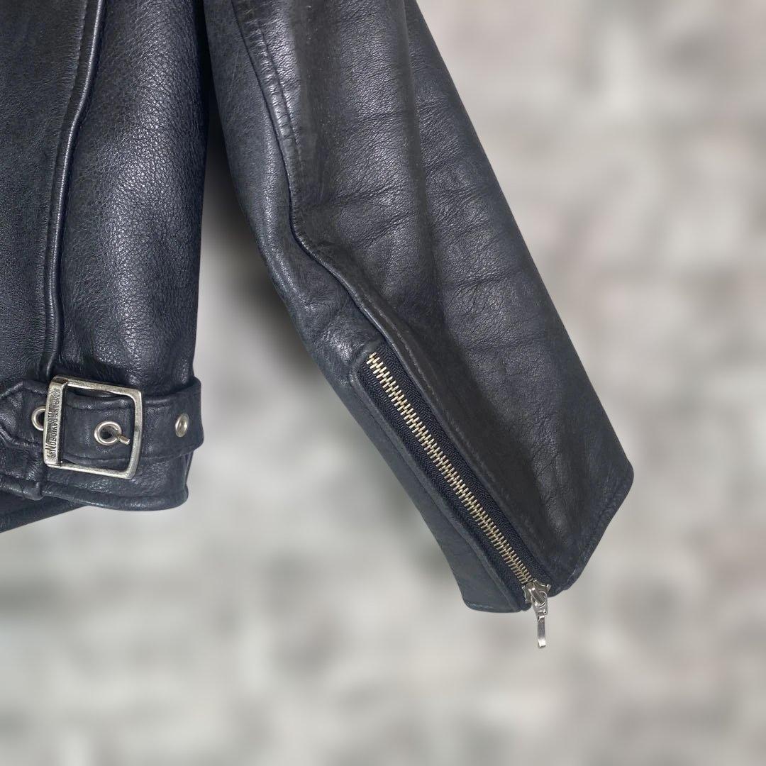 美品　ハーレーダビッドソン　シングル ライダージャケット　レザージャケット 黒