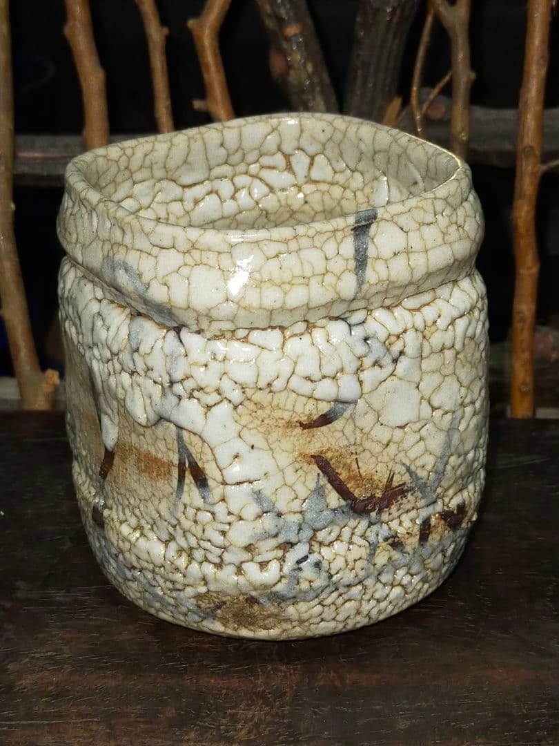 ♥美濃焼　志野　火入れ　湯飲み　湯呑み　骨董品