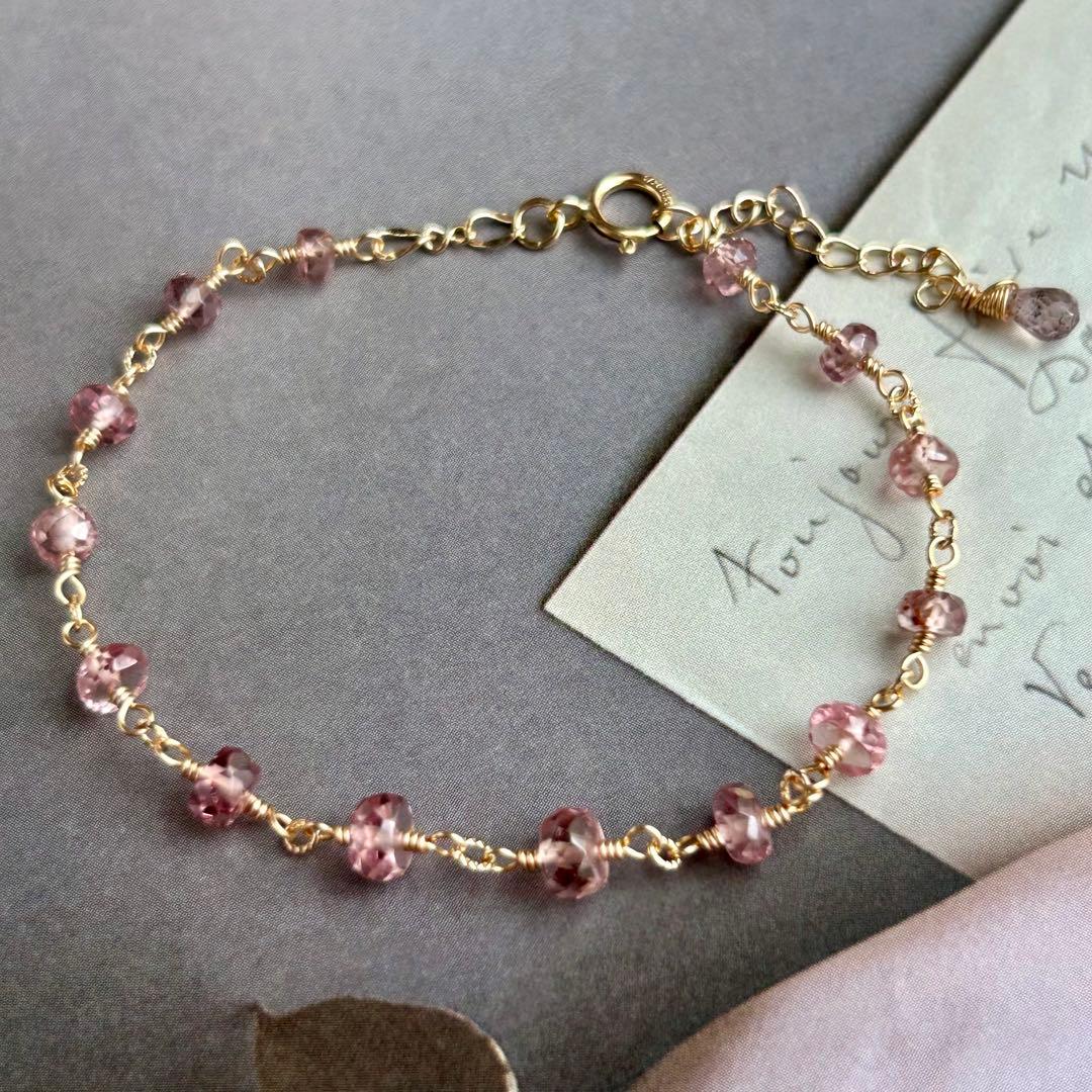 専用✳︎14kgf マラヤガーネット　ドラゴンガーネット　ブレスレットとピアス