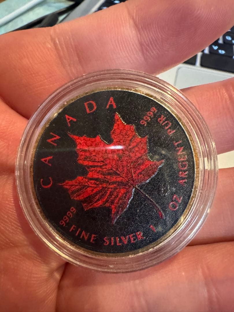 カナダ メープルリーフ 銀貨 5ドル 2019