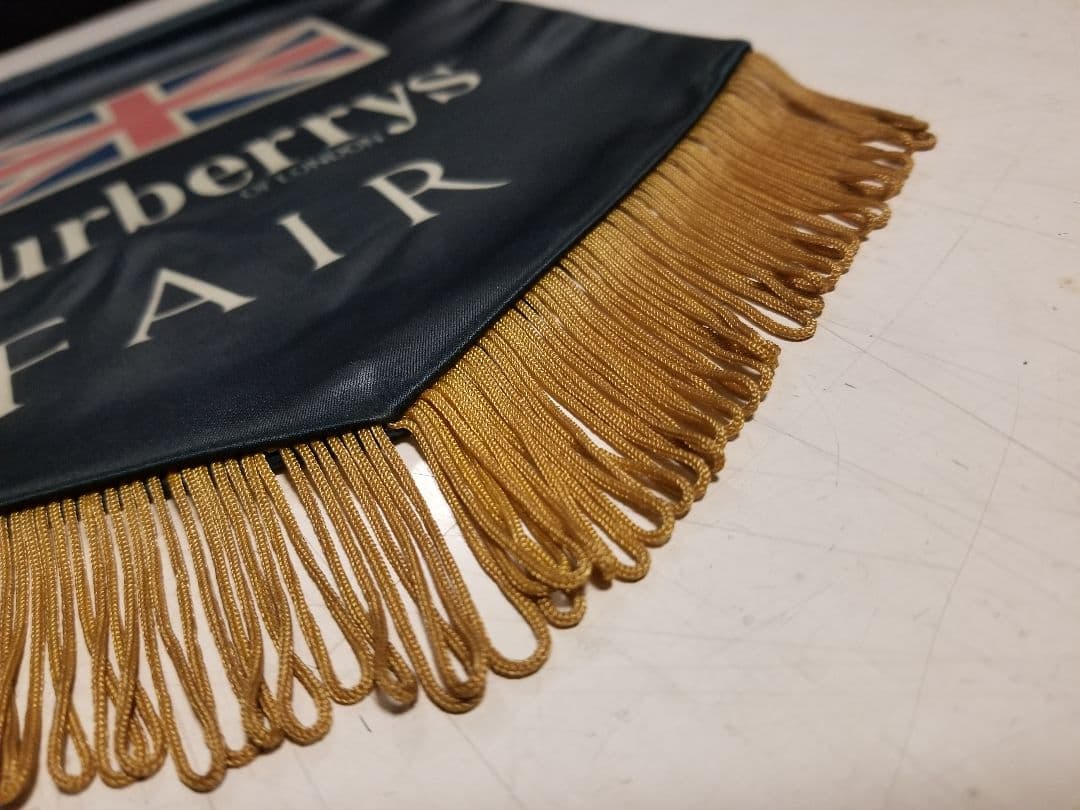 非売品　ヴィンテージ　バーバリー　什器　無垢　銅　真鍮　無垢　スタンド　フラッグ