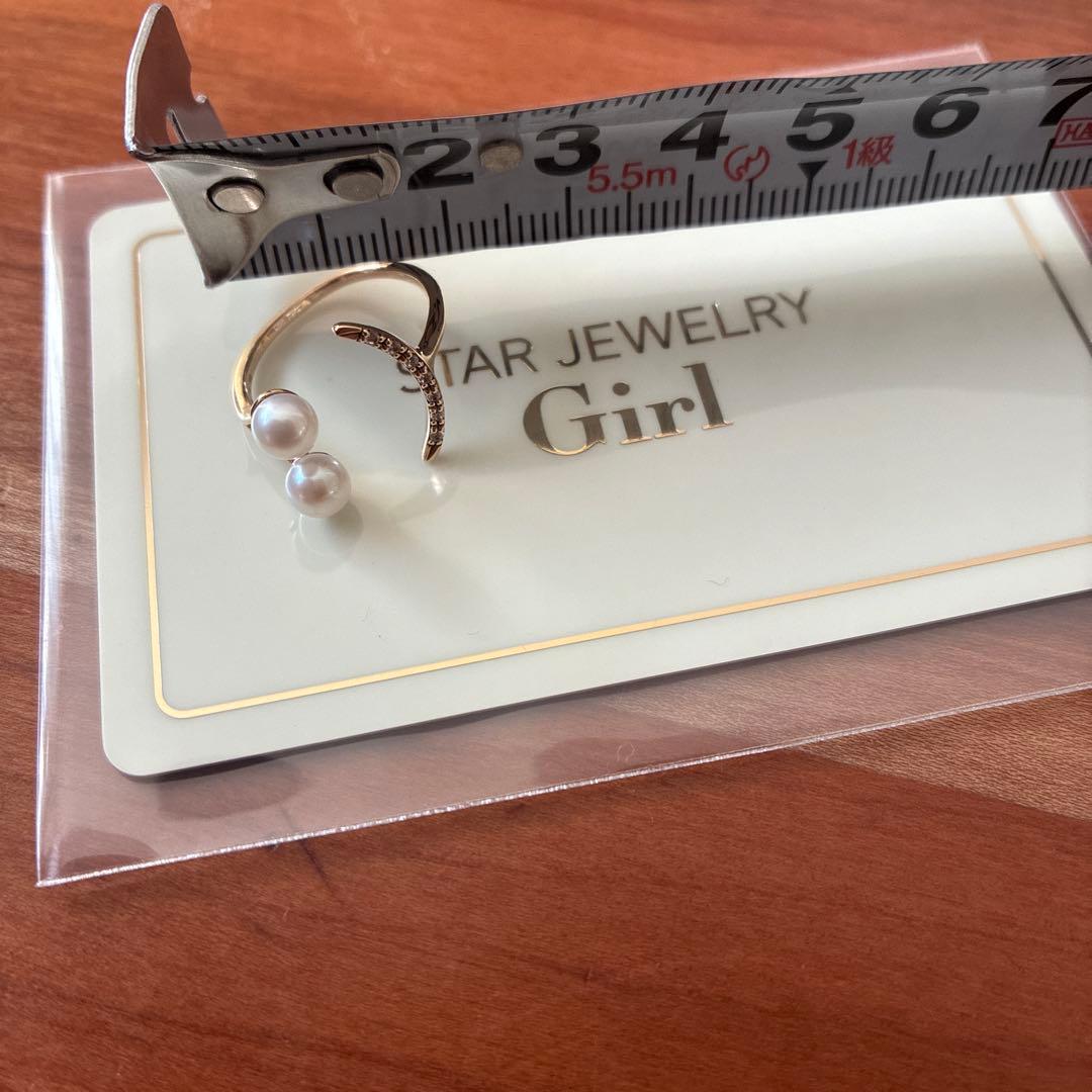 ギャランティカード付！スタージュエリー ガール　K10 YG　リング