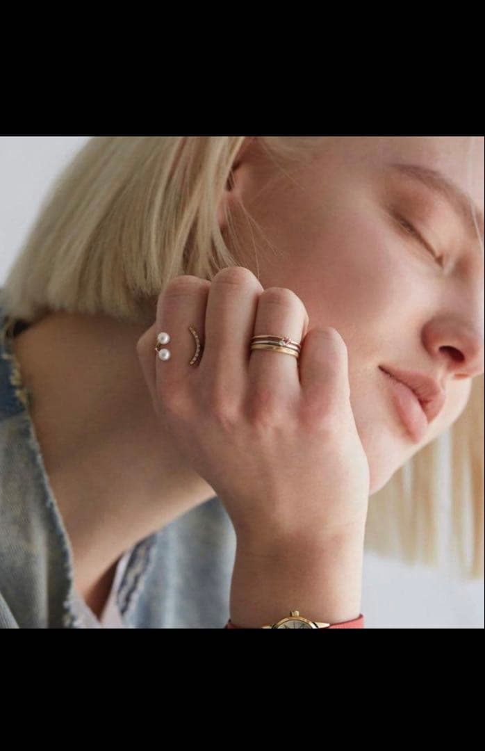 ギャランティカード付！スタージュエリー ガール　K10 YG　リング