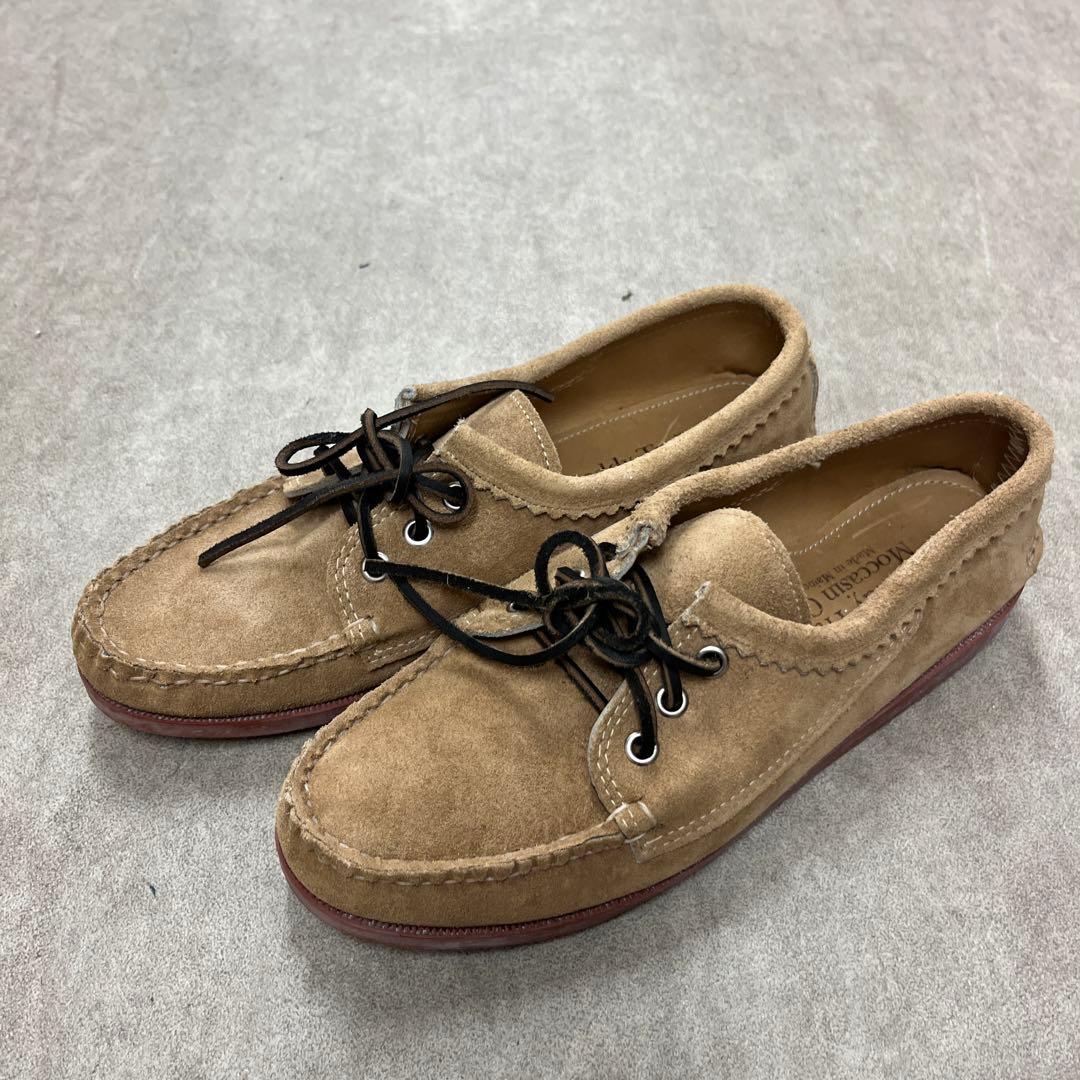 クオディトレイルモカシン　ベージュ スエード モカシン 新品未使用