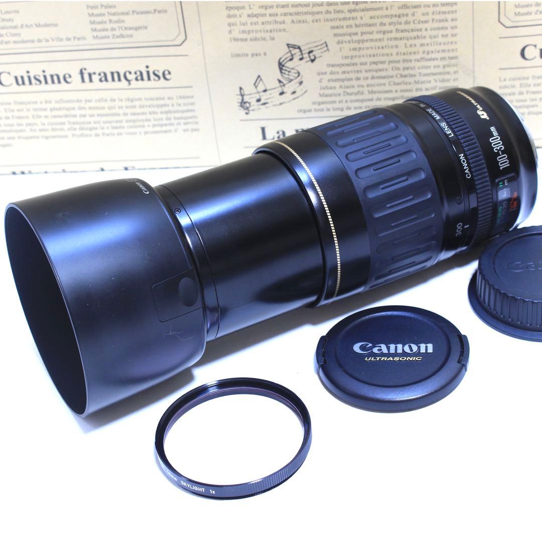 ◇レンズフィルター&フード付&高速AF◇美品 Canon純正 超望遠300mm◇