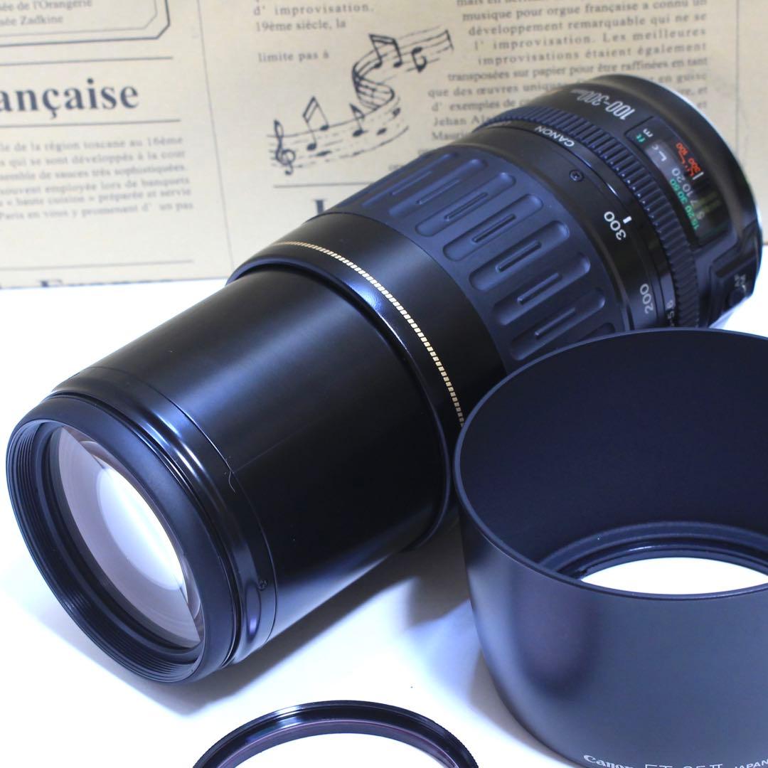 ◇レンズフィルター&フード付&高速AF◇美品 Canon純正 超望遠300mm◇