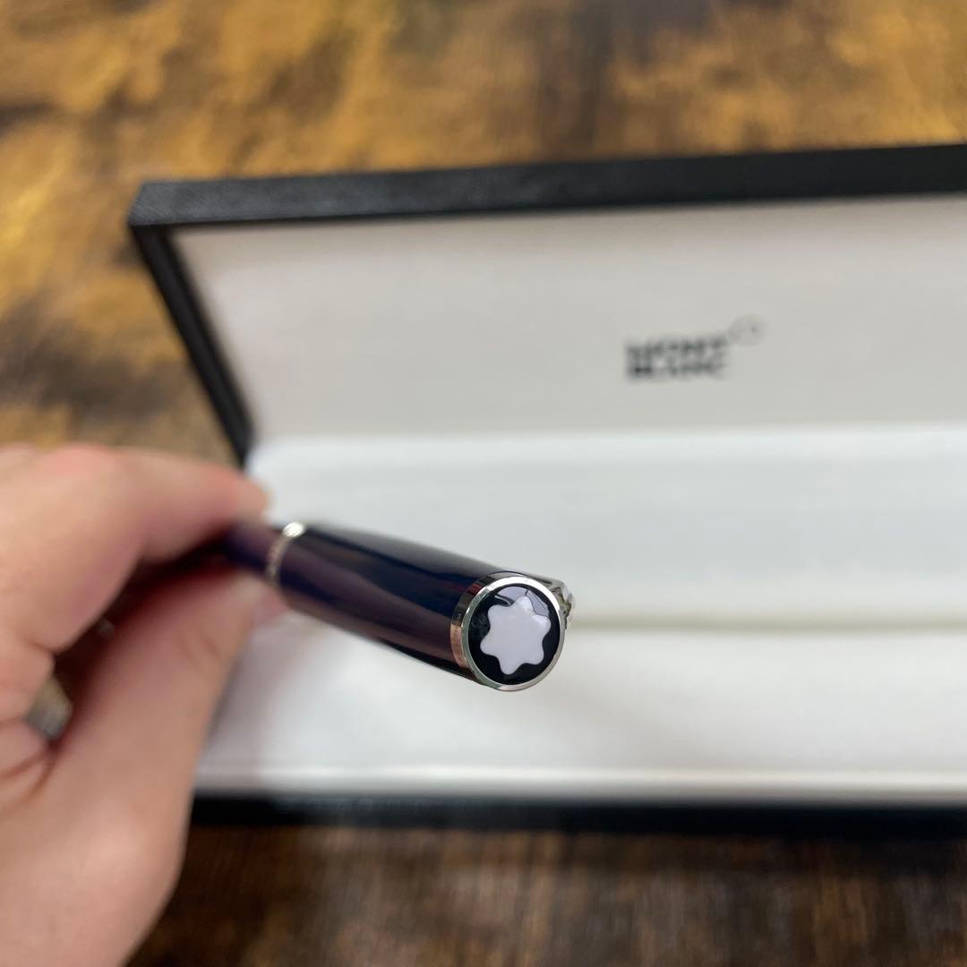 美品☆即筆記可☆モンブラン PIX　ローラーボール　キャップ式　ネイビー