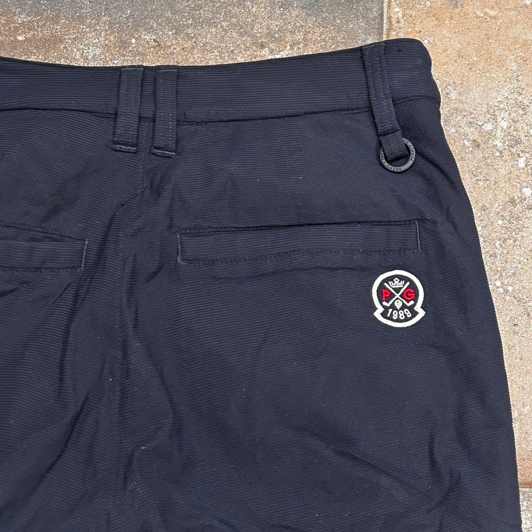 PEARLY GATES 中綿パンツ ネイビー ジップロゴ　小さいサイズ