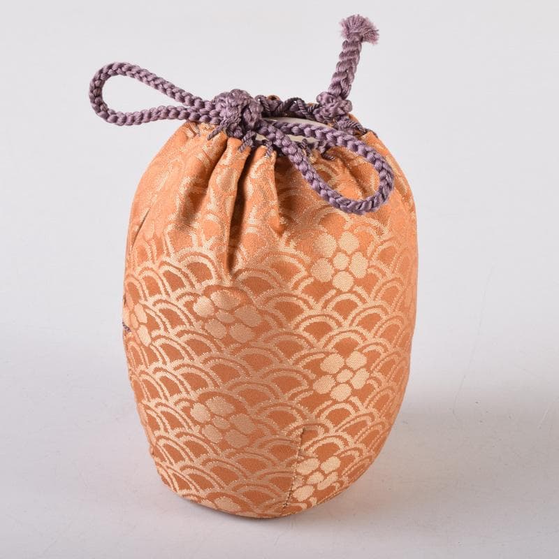 ココ　萩焼　大谷桂仙作　茶入　仕覆付　紫野　小堀卓巌極め箱　V　7381